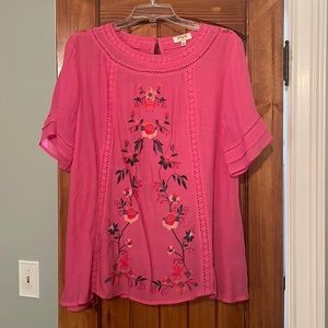 Umgee Pink Tunic Top